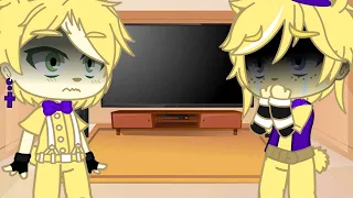 Past Fredbear and Springbonnie react to Fnaf memes