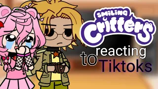 Smiling Critters reacting to tiktoks// Poppy playtime chapter 3//  Smiling Critters// Gacha club//