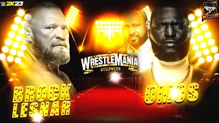 WWE 2K23 Wrestlemania 39: Brock Lesnar vs Omos Prediction Highlights!