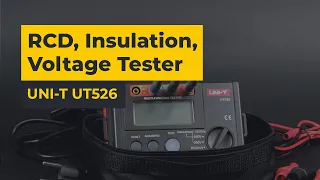 UNI-T UT526 RCD, Insulation, Voltage Tester for Electrical Networks