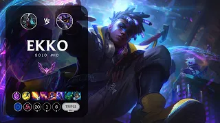 Ekko Mid vs Veigar - EUW Master Patch 14.7