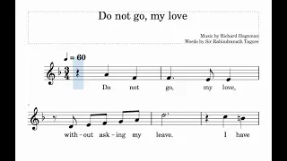 Do not go, my love (Hageman) | Trinity Grade 8 | Group B | Sing-Along | D minor