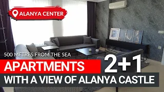 Cozy 2+1 apartments overlooking Kale in the centre of Alanya. Mosso Real Estate in Turkey.