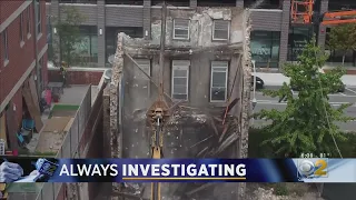 Vacant West Loop Building Torn Down After Partial Collapse; City Says Unpermitted Work Was Being