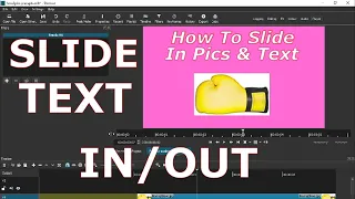 Shotcut Tutorial: Slide Anything Like Text In Or Out With Precepts 2021