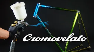 BIKE PAINT - Cromovelato on vintage steel bike cinelli