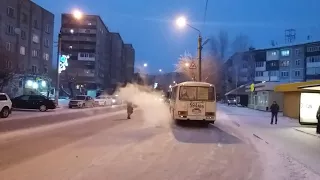 Петропавловск предновогодний ул. Мира.