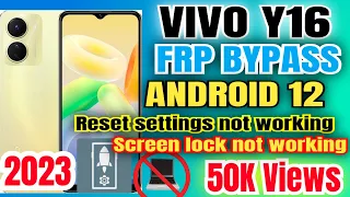 Vivo y16(v2204) frp bypass android 12/13, ( all Vivo frp game over)🏌️