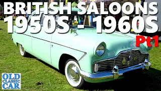 Classic British saloon cars of the 1950s & 1960s - 150 photos Austin, Hillman, Ford & Vauxhall etc