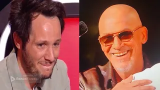 Vianney ému aux larmes à l'arrivée surprise de Florent Pagny pour chanter avec les talents.