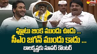 MLA Biyyapu Madhusudhan Reddy Super Counter to Balakrishna | Cm jagan | @SakshiTVLIVE