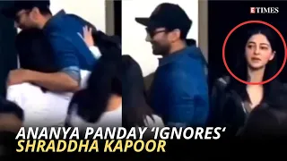 Aditya Roy Kapoor hugs rumoured ex Shraddha Kapoor; this is how Ananya Panday reacted - Watch