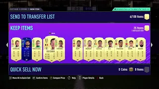 opening my 83+ x25 pack - fifa 21