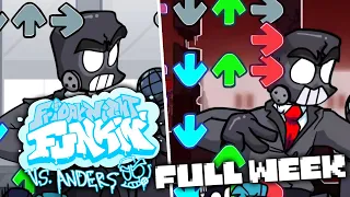 Insane FNF Mod! VS Anders FULL WEEK Friday Night Funkin Mod Showcase (Full Gameplay)