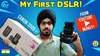Bought My First DSLR from *YOUTUBE  MONEY* | Canon 200Dii Review | How i Purchased it? - Asli Gamer