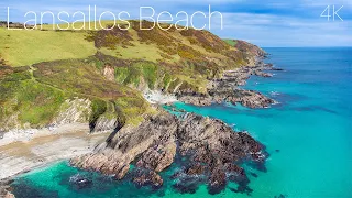 Lansallos Beach | Cornwall | 4K Aerial/Drone Cinematic Video