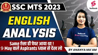 SSC MTS English Analysis 2023 | English Questions Asked on 9 May | SSC MTS English | Ananya Ma'am