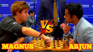 Magnus Carlsen vs Arjun Erigaisi || FIDE World Rapid & Blitz Chess Championship 2023