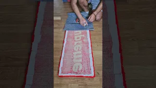 Backing tufting rug process,backing glue rug #tufting #rug #foryou #shorts #artwork #design #supreme