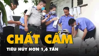 TP.HCM tiêu hủy hơn 1,6 tấn 'chất cấm' là tang vật trong 147 vụ án