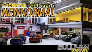 Diorama NEWNORMAL garage 1:64 scale