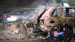 Vehicles destroyed in auto dealership fire