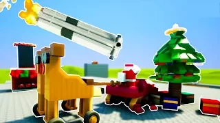 LEGO SANTA DESTROYED BY GIANT GUIDED MISSILE! - Brick Rigs Workshop Creations Gameplay