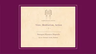 View, Meditation, Action, 25-27 January 2020, Sydney, Australia - Part 1