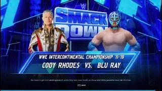 WWE Smackdown| Cody Rhodes vs Blu Ray: I.C Championship match WWE2K24