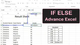 IF Formula in Excel With Multiple Conditions | If Else Statement in Excel | Nested IF And Or