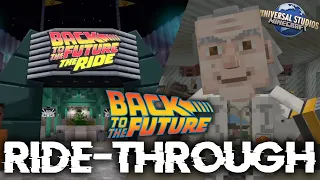 Universal Studios Minecraft Experience - Back To The Future: The Ride RIDE-THROUGH