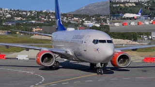 Rare SAS 737-700 Arrival at Tromsø Airport