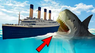 GTA 5 Megalodon Attack Titanic Movie (Titanic Sinking and Underwater Scene) GTA V Movie