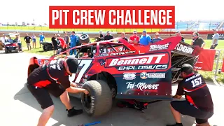 NASCAR Style Pit Crew Challenge For Lucas Oil Late Model Teams At Show-Me 100