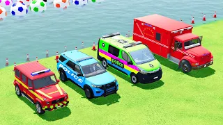 DACIA, AUDI, VOLSKWAGEN, FORD, POLICE CARS and MERCEDES AMBULANCE EMERGENCY TRANSPORT ! FS22 #167