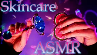 ASMR First Person Skincare 💜(No Talking Version)💜 Layered Sounds 100% TINGLES🤤