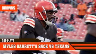 Myles Garrett's Sack vs Texans | Cleveland Browns