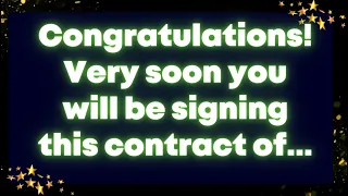 Congratulations! Very soon you will be signing this contract of... Receive God Grace