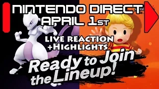 JustJesss Reacts Live: Lucas Returns! Vote for Next Returning Fighter! - April 1 Nintendo Direct