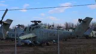 Аэродром в Горелово, кладбище вертолетов МИ-8, МИ-24