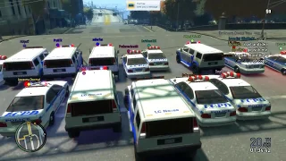 GTA IV - BUSTED x4 & 8-Track Demolition Derby