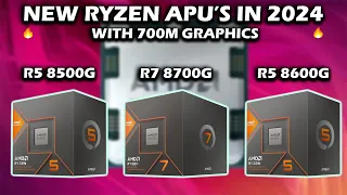 R5 8500G, R5 8600G & R7 8700G | New AMD APU with 700m Graphics | Gaming Test & Benchmarks [ Hindi ]