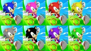 Sonic Dash - SONIC VS AMY VS KNUCKLES VS TAILS VS SILVER VS SHADOW VS BIG VS JET