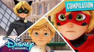 Miraculous Ladybug | Best of Cat Noir & Adrien 🐈‍⬛ | S5 Compilation |  @disneychannel x @Miraculous