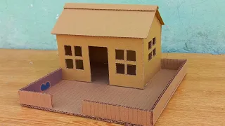 DIY Cardboard| How To Make Cardboard House |Small House With Cardboard|