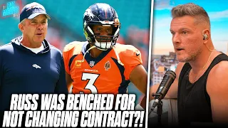 There Is A LOT Of Drama Coming Out Around Broncos Benching Russell Wilson... | Pat McAfee Reacts