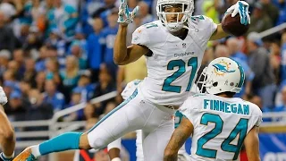 Brent Grimes' crazy one-handed interception! (Week 10, 2014)