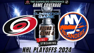 NHL LIVE: Carolina Hurricanes vs New York Islanders game 4 - Playoff Coverage