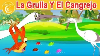 La Grulla Y El Cangrejo-Cuentos para dormir  Cuentos De Hadas Españoles -dormir para niños