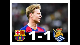 Barcelona Vs Real sociedad 1-1 pen (2-3) highlights&goals